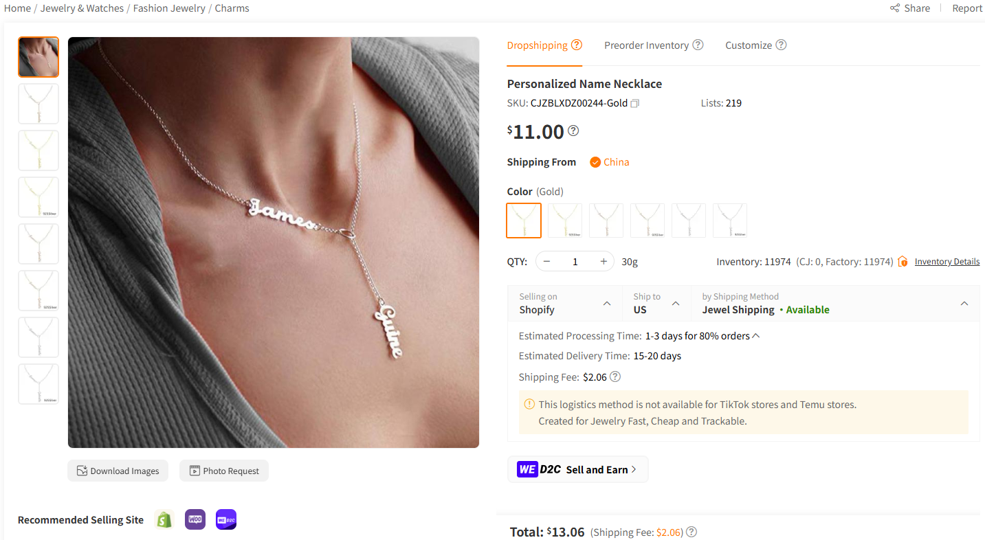 Personalized Name Necklace